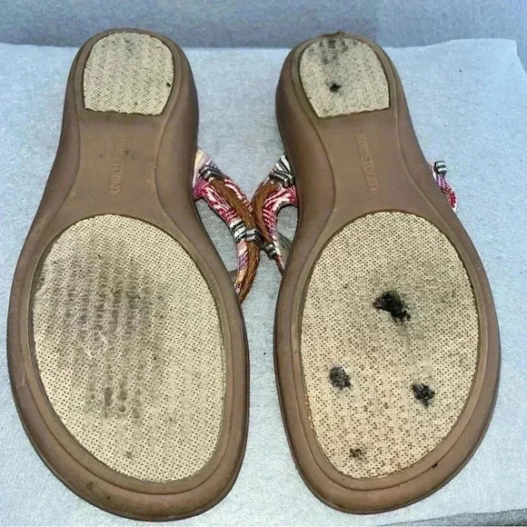 Minnetonka Silverthorne 360 Thong Sandals Aztec Southwest Boho Western - Picture 10 of 11